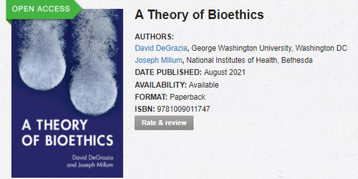 theory of bioethics