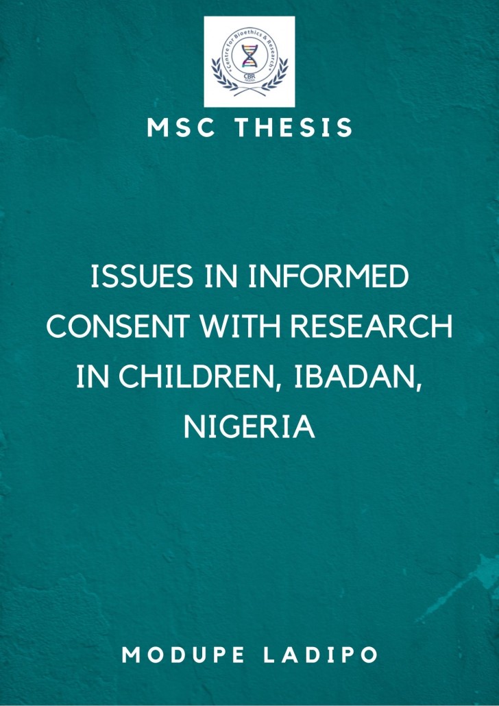 Issues in Informed Consent with Research in Children, Ibadan, Nigeria