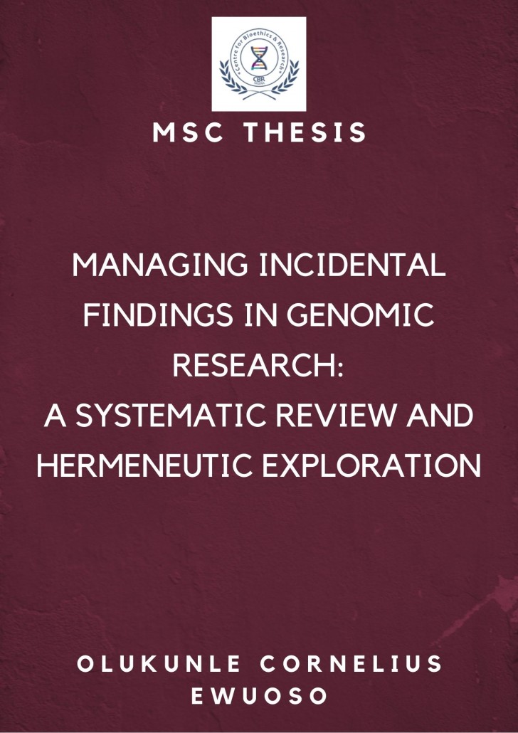 Managing Incidental Findings in Genomic Research: A Systematic Review and Hermeneutic Exploration